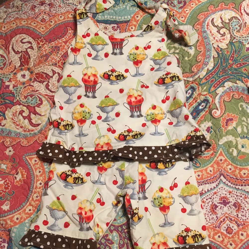 Two Piece Sunday Ice Cream outfit